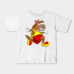 Horse at Running Kids T-Shirt